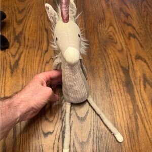 Jellycat Unicorn Medium Stuffed Animal Beige Pink Horn PA-10048
